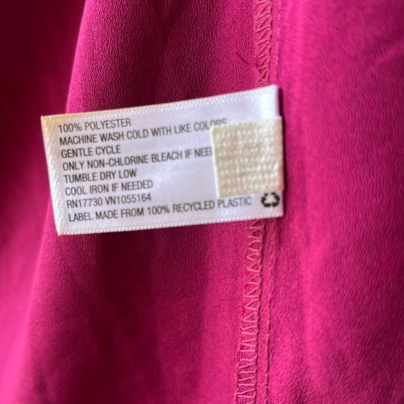 Merona Dark Pink Blouse - Picture 7 of 9